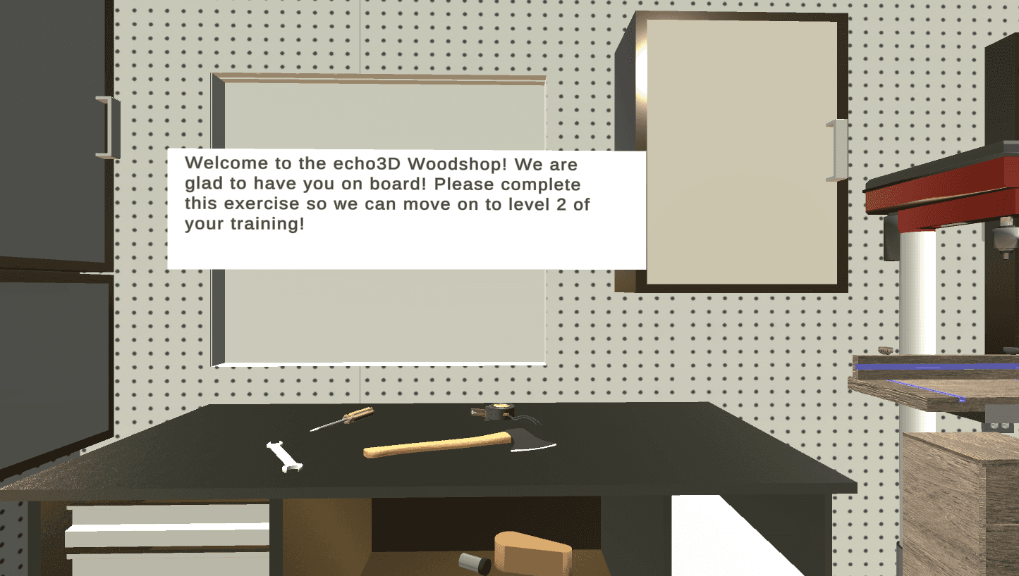 Manage 3D Tools on the Cloud in this Woodshop Training Demo (Unity Tutorial)